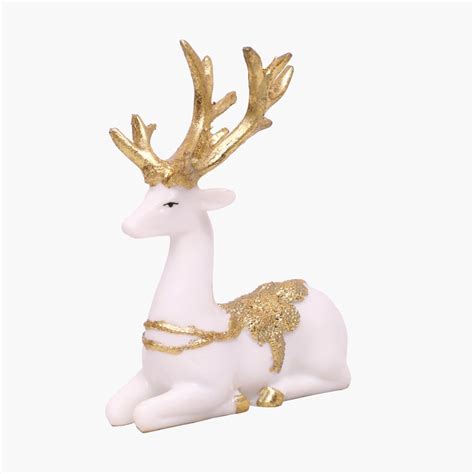Buy VEDAS Mystical Indian Polyresin Set of 2 Deer Figurines from Vedas ...