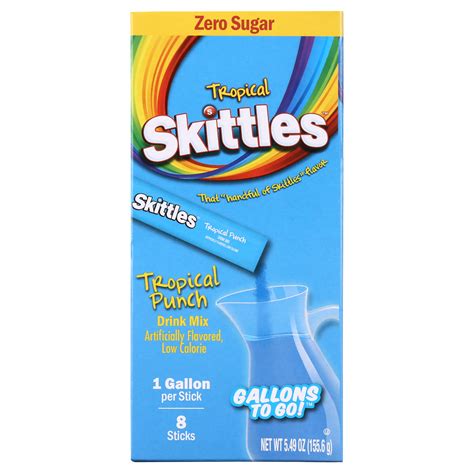 Skittles Zero Sugar Variety Pack Singles-to-Go Powdered Drink Mix ...