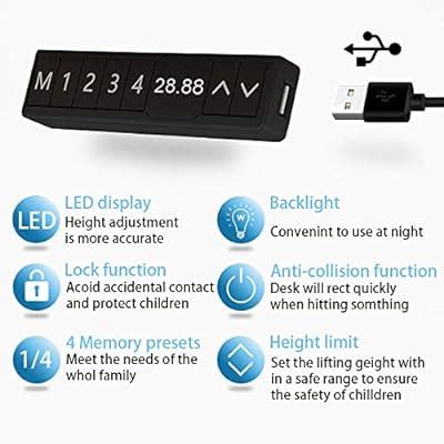 Buy Akicon Electric Stand Up Desk Frame Workstation, Dual Motor ...