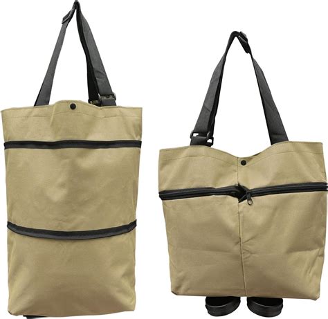 Amazon.com - Vikooyes Collapsible Shopping Grocery Bag With Wheels ...