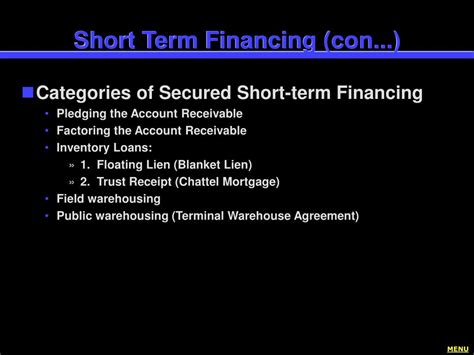 Short-Term Financing 的图像结果