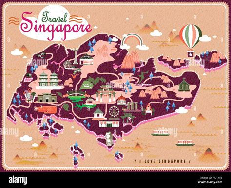 Singapore In World Map Singapore World Map Republic Of