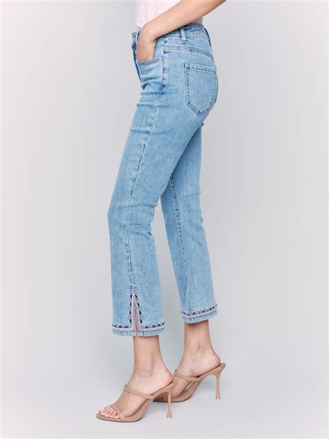 Embroidered Jeans & Denim for Women | Charlie B Collection