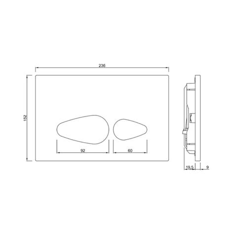 CONTROL PLATE - JAQUAR CISTERN - ( WHITE MATT - VIGNETTE PRIME - 0x0 m ...