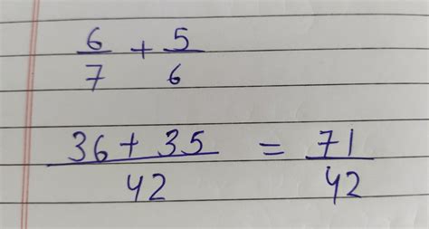 6/7+5/6vshshshsjjsnsnnsnsns - Brainly.in