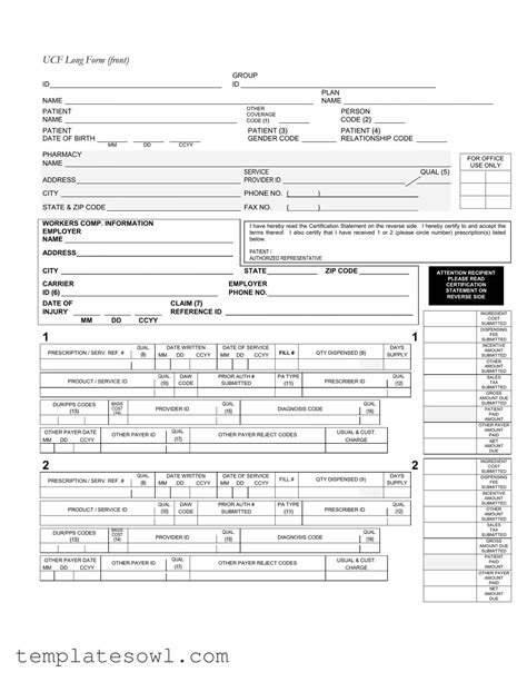 Download Ncpdp Billing Form • TemplatesOwl