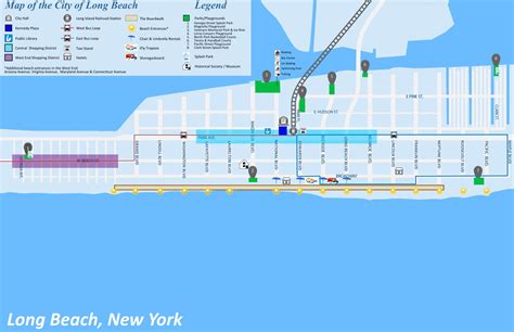 Long Beach NY Tourist Map - Ontheworldmap.com
