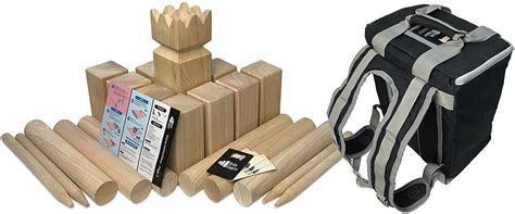 Buy Kubb Empire Tournament Size Hardwood Kubb Yard Game Set Regulation ...
