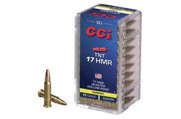 CCI Ammunition .17 Hornady Mag Rimfire 17 Grain TNT Jacketed Hollow ...