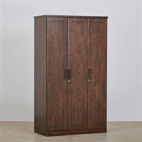 Buy Takeshi 3-Door Wardrobe - Brown from Home Centre at just INR 49998.0