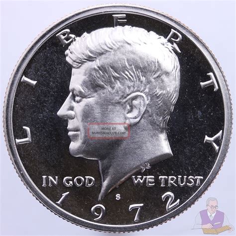1972 S Kennedy Half Dollar Gem Cn - Clad Proof Coin