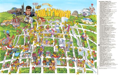 Map Of America Hollywood