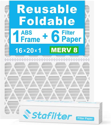 Amazon.com: UBeesize 16x20x1 Reusable Electrostatic Air Filter HVAC AC ...