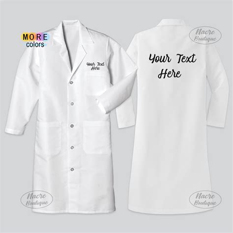 Custom Lab Coat Embroidered Medical Lab Coat Personalized - Etsy Canada