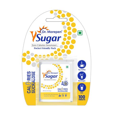 Dr. Morepen Y Sugar Pellets (Sucralose) | 100% Safe | Sweet like Sugar ...