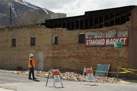 Photos show aftermath of magnitude 5.7 quake near Salt Lake City
