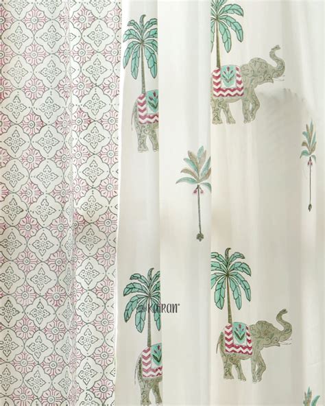 KERALA HAND BLOCK PRINTED CURTAINS – Kairan Studio