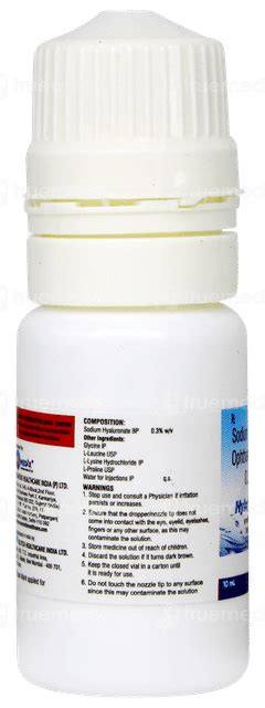 Hylosoft Hpf Eye Drops 10ml - Uses, Side Effects, Dosage, Price | Truemeds