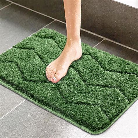 Amazon.com: Homantic Dark Green Bathroom Rugs - Bath Mats for Bathroom ...