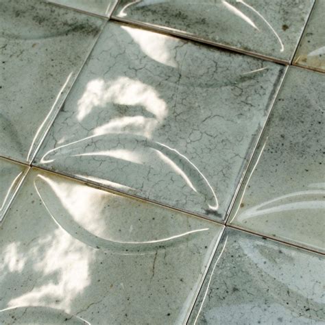 Luna Arc Celadon 4x4 Ceramic Square Tile | Zellige Tiles