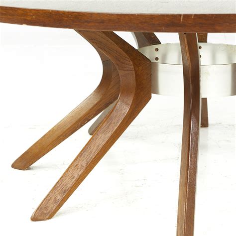 Broyhill Brasilia Mid-Century Walnut Cathedral Coffee Table For Sale at ...