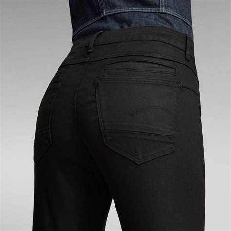 D-Staq-R Mid Boyfriend Slim Jeans | Women | Black | G-STAR Outlet