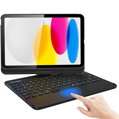 ProCase for iPad 10th Generation Keyboard Case with Multi-Touch ...