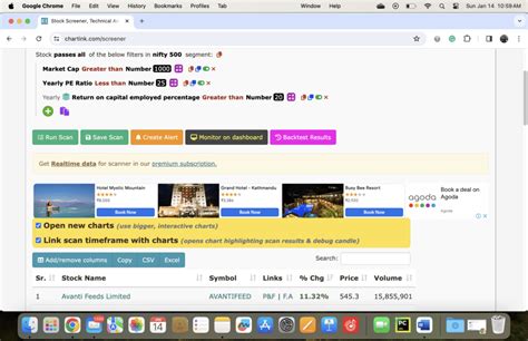 Screener Tutorial 的图像结果