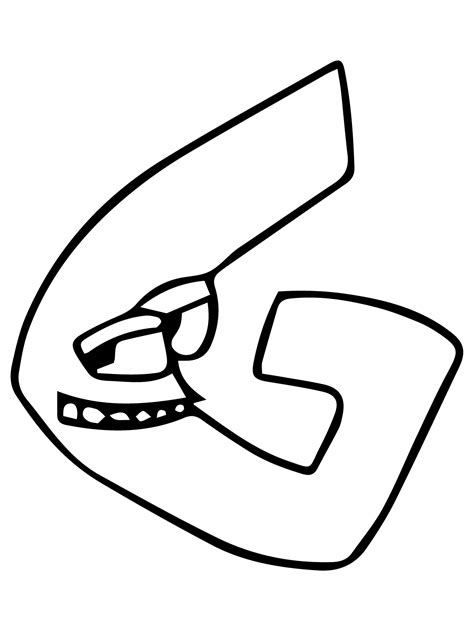 Alfabeto Lore Letra G para colorear, imprimir e dibujar –ColoringOnly.Com