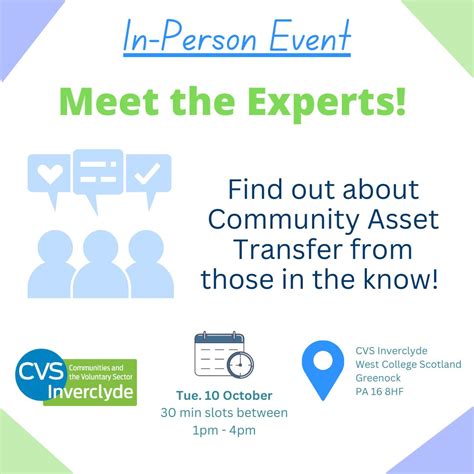 Community asset transfer (CAT) allows community-led groups and… | CVS Inverclyde