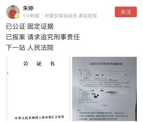 网络流言、黑幕诽谤……朱婷：已向上海警方报案并追究法律责任 - 哔哩哔哩
