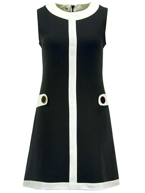 Brand: Mademoiselle Yéyé Key Points: Classic 60s Mod Dress in black ...
