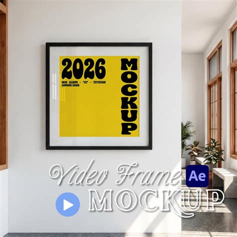 Square Frame Video Mockup After Effects Template | Animated Frames Mock ...