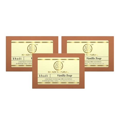 Buy Khadi Natural Herbal Vanilla Soap, 125 g|Herbal Bathing Soap for ...