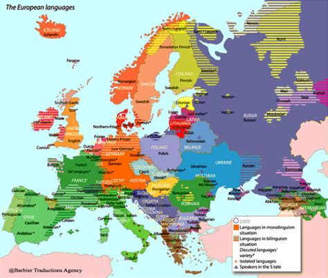 Europe Language Map 的图像结果