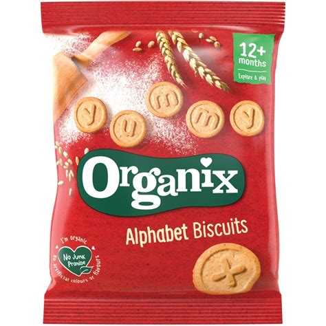 Organix - Organic Alphabet Biscuits (5 x 25g) | BabyOnline HK