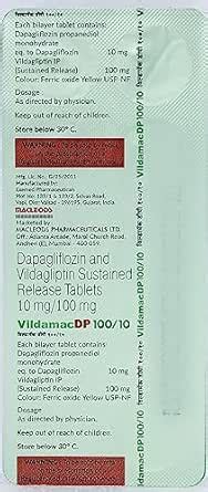 Vildamac DP 100/10mg Tablet 10's : Amazon.in: Health & Personal Care
