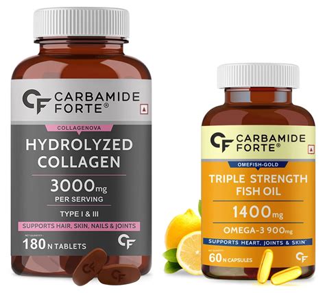 Carbamide Forte Triple Strength Fish Oil 1400mg with Omega 3 900mg - 60 ...