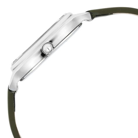 Buy Online Titan Workwear Quartz Analog White Dial Green Leather Strap ...