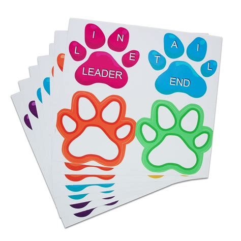 ceiba tree Paw Prints Floor Decals Stickers Classroom Line Up Floor ...