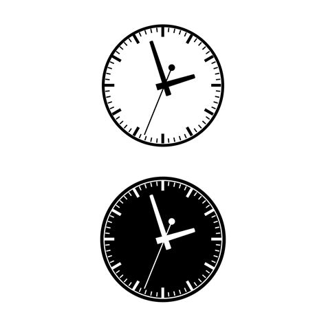 Clock face icon vector set. Wall Clock illustration sign collection. Time symbol. watch symbol ...