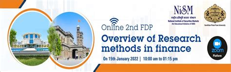 NISM-SPPU Faculty Development Programme - National Institute of ...