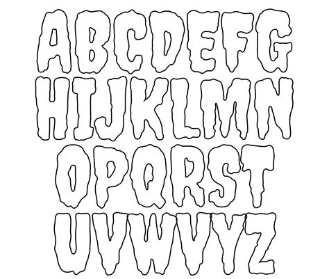 Bubble Letters Alphabet