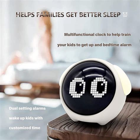 Emoji Alarm Clock Children Digital Clock Night Light Dynamic Emoji, Sn ...
