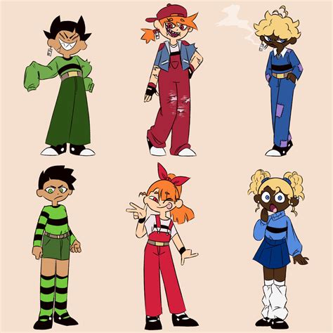 Powerpuff Girls And Rowdyruff Boys All Grown Up