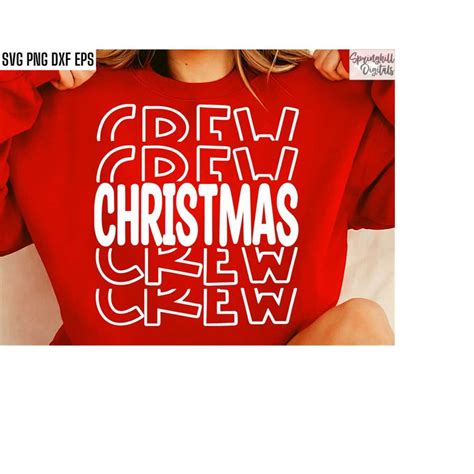 Christmas Crew Svgs | Matching Family Christmas Sweater Svgs | Inspire ...