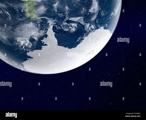 Antarctica from space hi-res stock photography and images - Alamy