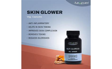 AAROGYAM SKIN GLOWER VEG. CAPSULES – Powerful ayurvedic Blend of Herbs ...