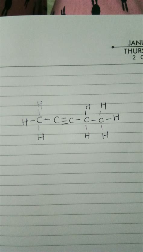 electron dot structure of pentyne - Brainly.in