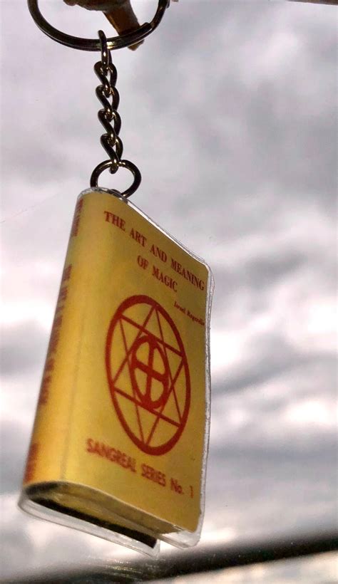 Art and Meaning of Magic Israel Regardie Mini Book Keychain / Earring ...
